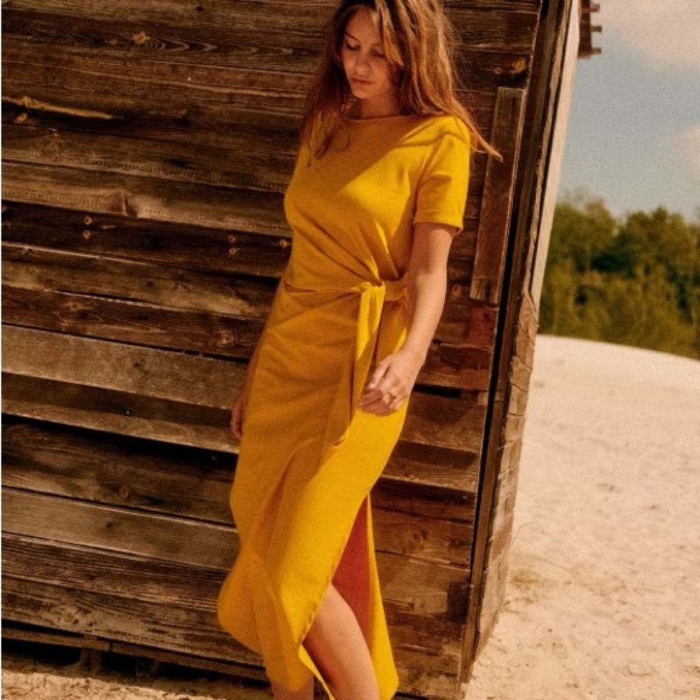 Sezane Saffron Pippa Dress. Size Small